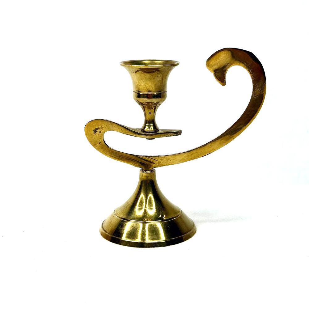 Vintage Made in India Brass Candlestick